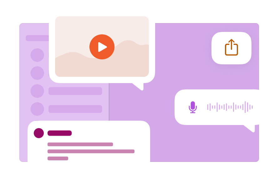 Different UI elements
